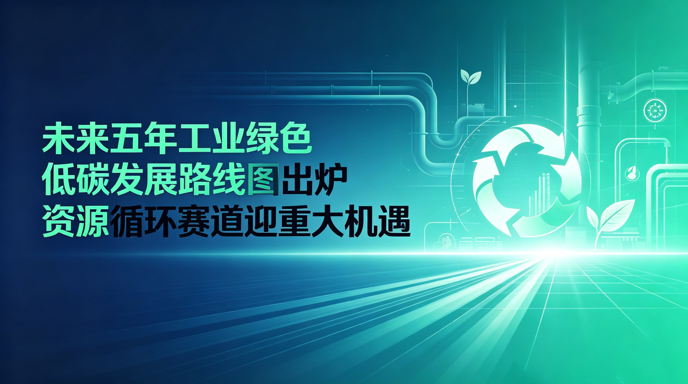 未来五年工业绿色低碳发展路线图出炉 资源循环赛道迎重大机遇
